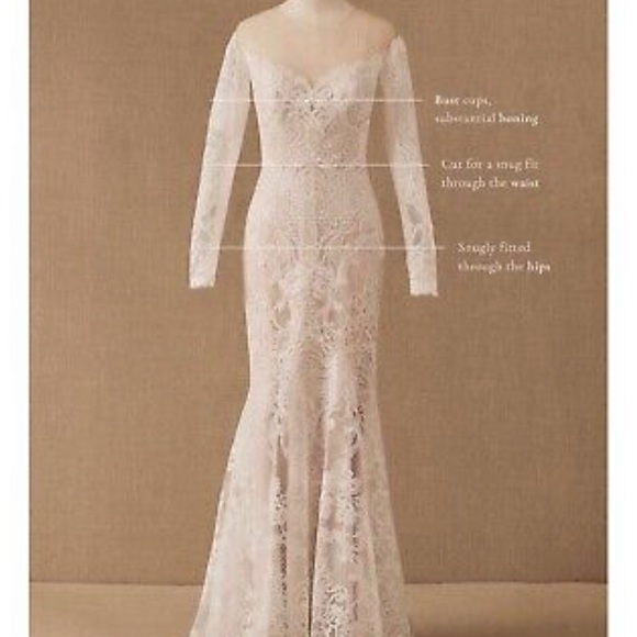 New BHLDN Wedding Dress Sz 4 - Picture 8 of 12